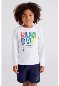 Mayoral T-shirt bawełniany dziecięcy (2-pack) kolor biały z nadrukiem. Okazja: na co dzień. Kolor: biały. Materiał: bawełna. Wzór: nadruk. Styl: casual #3