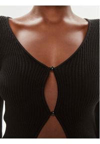 Brave Soul Kardigan LKC-273SASHAF Czarny Slim Fit. Kolor: czarny. Materiał: bawełna, syntetyk #2