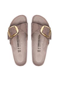 Birkenstock Klapki Madrid Big Buckle 1032935 Beżowy. Kolor: beżowy. Materiał: skóra #4