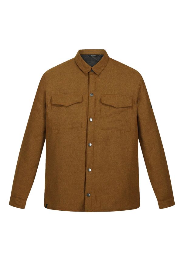 Regatta - Męska Koszula Ocieplana Gawayne. Kolor: żółty, wielokolorowy, brązowy, pomarańczowy. Sport: turystyka piesza