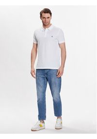 United Colors of Benetton - United Colors Of Benetton Polo 3089J3179 Biały Regular Fit. Typ kołnierza: polo. Kolor: biały. Materiał: bawełna #3