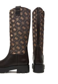 Guess Kozaki FLFYNN FAL11 Brązowy. Kolor: brązowy. Materiał: materiał #5