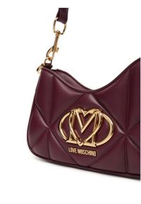 Love Moschino - LOVE MOSCHINO Torebka JC4080PP1NLC0552 Bordowy. Kolor: czerwony. Materiał: skórzane #5
