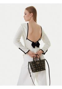 Guess Torebka Emelie Logo Mini HWGP99 28750 Brązowy. Kolor: brązowy. Materiał: skórzane #1