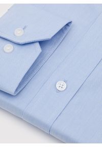 Pako Lorente - PAKO LORENTE - Niebieska koszula męska. Kolor: niebieski, oliwkowy. Materiał: bawełna, elastan. Długość rękawa: długi rękaw. Długość: długie. Sezon: jesień #4