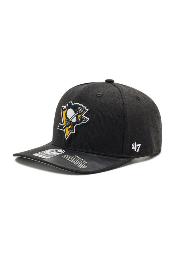 47 Brand Czapka z daszkiem Nhl Pittsburgh Penguins Mvp Dp H-CLZOE15WBP-BKA Czarny. Kolor: czarny. Materiał: materiał