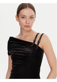 Versace Jeans Couture Top 79HAM616 J0237 Czarny Slim Fit. Kolor: czarny. Materiał: syntetyk #4