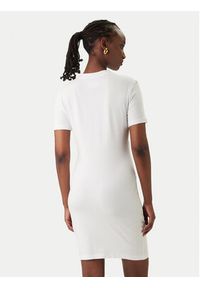 Versace Jeans Couture Sukienka codzienna 80HAOE01 CJ02E Biały Slim Fit. Okazja: na co dzień. Kolor: biały. Materiał: bawełna. Typ sukienki: proste. Styl: casual #3