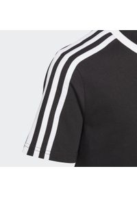 Adidas - Essentials 3-Stripes Cotton Loose Fit Boyfriend Tee. Kolor: czarny, wielokolorowy, biały