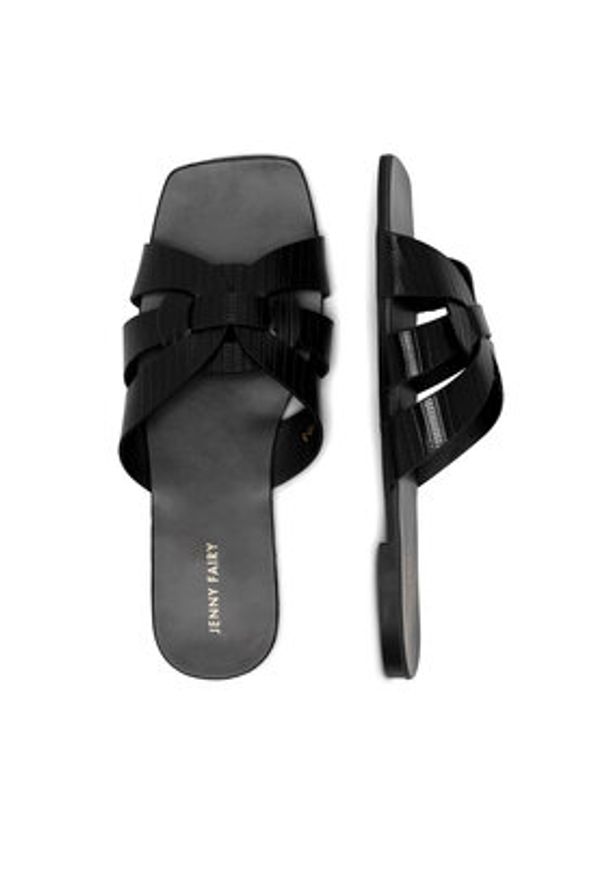 Jenny Fairy Klapki WYL0710-3 Czarny. Kolor: czarny. Materiał: syntetyk