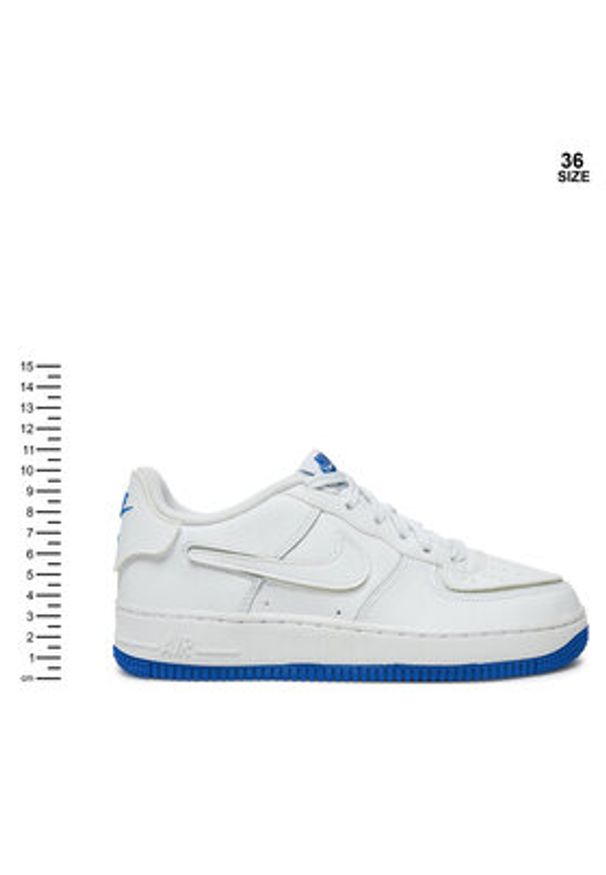 Nike Sneakersy Af1/1 (GS) DB4545 105 Biały. Kolor: biały. Materiał: skóra