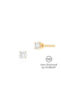 W.KRUK Kolczyki Złote - złoto 585, New diamond by w.kruk 0,80 ct - XWK/KB-05. Materiał: złote. Kolor: złoty. Wzór: aplikacja, kolorowy. Kamień szlachetny: diament, brylant