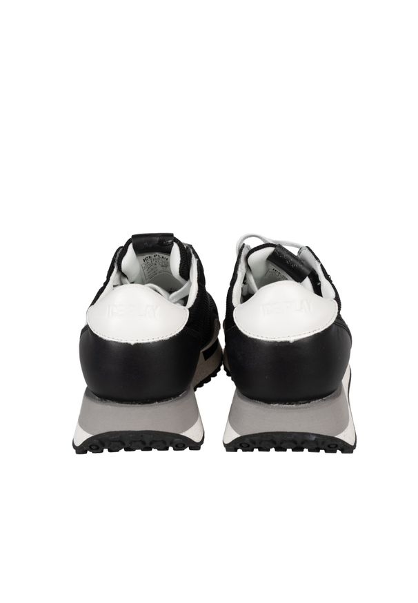 Ice Play Sneakersy | KORSER001M3TL1 | Mężczyzna | Czarny. Okazja: na co dzień, na spacer. Nosek buta: okrągły. Kolor: czarny. Materiał: skóra ekologiczna. Sport: turystyka piesza