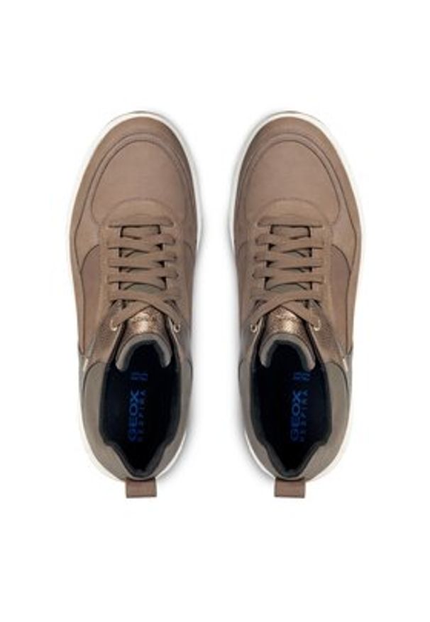 Geox Sneakersy D Spherica 4x4 B Abx D3626D 0767B C6W9H Beżowy. Kolor: beżowy. Materiał: materiał