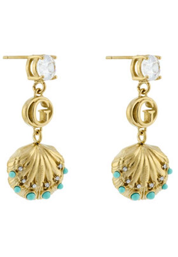 Guess Kolczyki JUBE05 124JW Złoty. Materiał: metalowe. Kolor: złoty