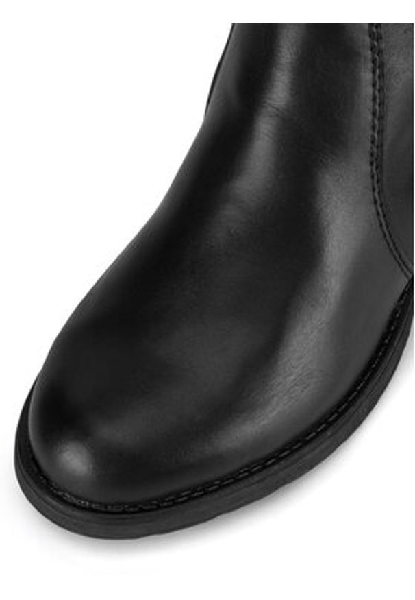 Rieker Kozaki Z9564-00 Czarny. Kolor: czarny. Materiał: skóra