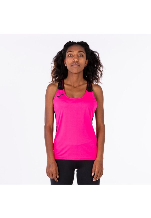 Tank top do biegania damski Joma Record II. Kolor: czarny, wielokolorowy, różowy