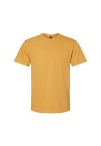 GILDAN - Koszulka Unisex Dla Dorosłych Softstyle Midweight. Kolor: żółty. Materiał: bawełna. Sport: turystyka piesza