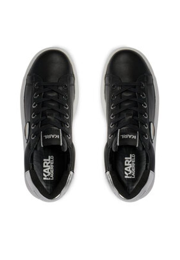 Karl Lagerfeld - KARL LAGERFELD Sneakersy KL62530N Czarny. Kolor: czarny. Materiał: skóra