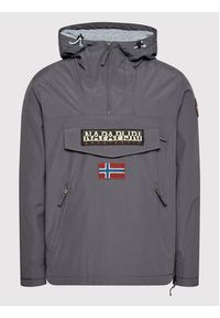 Napapijri Kurtka anorak Rainforest Pocket 2 NP0A4GMD Szary Regular Fit. Kolor: szary. Materiał: syntetyk #6