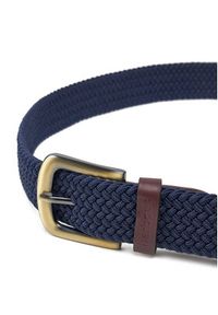 Barbour Pasek Męski Webbing MAC0038NY31 Granatowy. Kolor: niebieski. Materiał: materiał