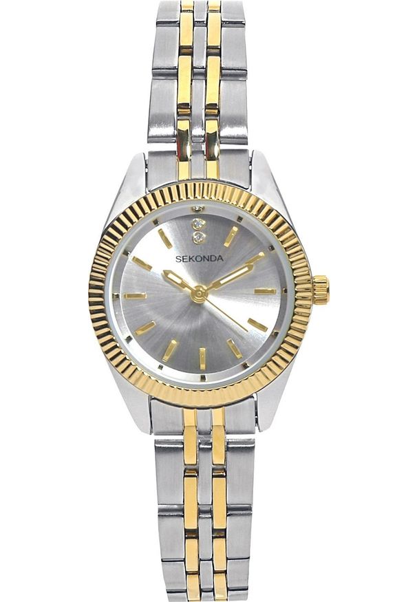 Zegarek Sekonda Zegarek damski Sekonda 2989 CYRKONIE srebrny. Kolor: srebrny