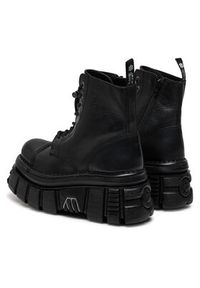 NEW ROCK Glany M-NEWMILI083-S21 Czarny. Kolor: czarny. Materiał: skóra. Styl: rockowy