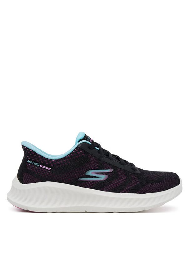 skechers - Skechers Sneakersy GO WALK Now - Khloe 125643/BKPR Czarny. Kolor: czarny. Materiał: materiał