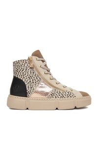 Rieker Sneakersy CEO-N5931-62 Beżowy. Kolor: beżowy. Materiał: syntetyk, materiał