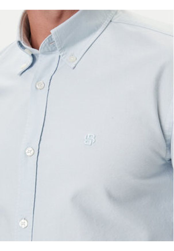 BOSS Koszula H-Roan 50544917 Błękitny Slim Fit. Kolor: niebieski. Materiał: bawełna