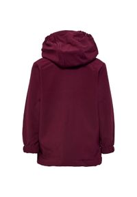 Kurtka przeciwdeszczowa z kapturem dla dziewczynki Hummel Mars Tex Mini Softshel. Typ kołnierza: kaptur. Kolor: czerwony #1