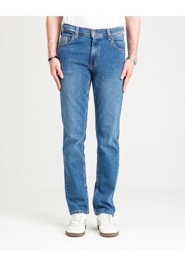 Męskie Spodnie Jeansowe Mustang Style Washington Straight Denim Blue 1016814 5000 582