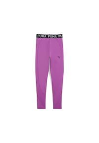 Puma - Młodzieżowe legginsy treningowe PUMA STRONG PUMA Pure Magenta Purple. Stan: podwyższony. Kolor: fioletowy. Styl: młodzieżowy. Sport: fitness