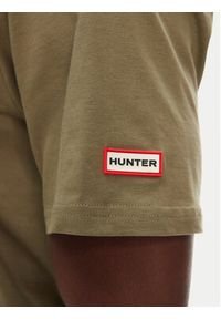 Hunter T-Shirt Duart Graphic HARM0033251 Khaki Regular Fit. Kolor: brązowy. Materiał: bawełna #5