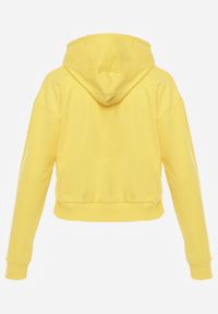 Renee - Żółta Bluza z Kapturem i Bawełną Ozdobiona Ściągaczami Evianae. Okazja: na spacer, na co dzień. Typ kołnierza: kaptur. Kolor: żółty. Materiał: bawełna. Długość rękawa: długi rękaw. Długość: długie. Wzór: aplikacja. Styl: casual #3
