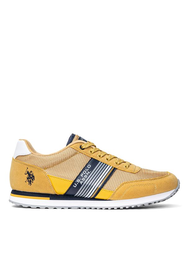 Sneakersy męskie żółte U.S. Polo Assn. XIRIO002-YEL003. Kolor: żółty. Sezon: jesień, lato