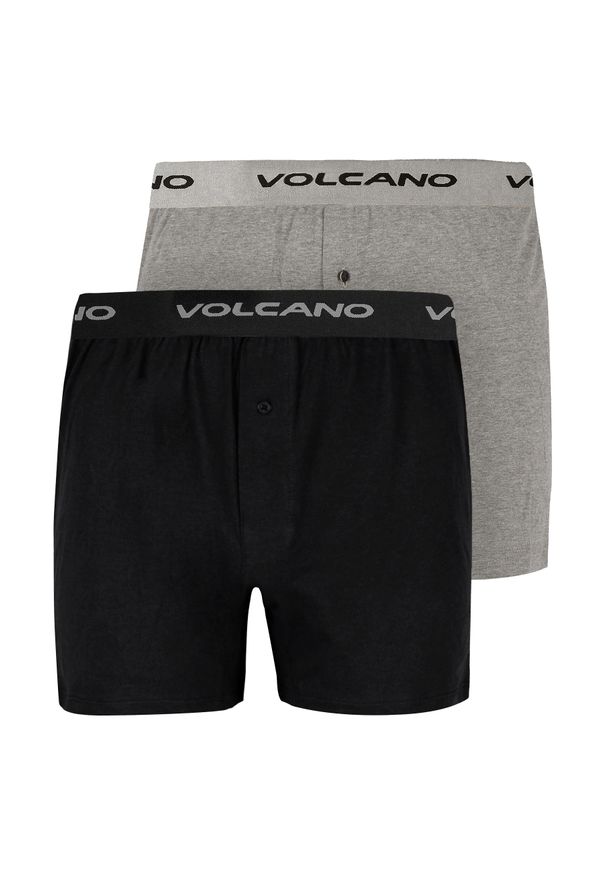 Volcano - Bokserki z logo U-FREE. Materiał: elastan, bawełna, materiał. Wzór: melanż, napisy