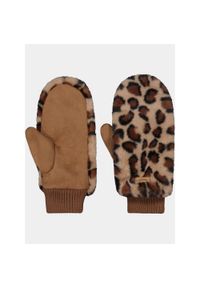 Rękawiczki Damskie Barts Fur Mitts. Kolor: brązowy. Sezon: zima. Sport: turystyka piesza