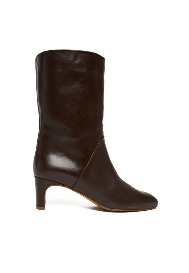 BALAGAN - Balagan Botki Adina Brązowy. Kolor: brązowy. Materiał: skóra