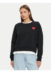 Vero Moda Bluza Maly 10329164 Czarny Oversize. Kolor: czarny. Materiał: syntetyk, bawełna