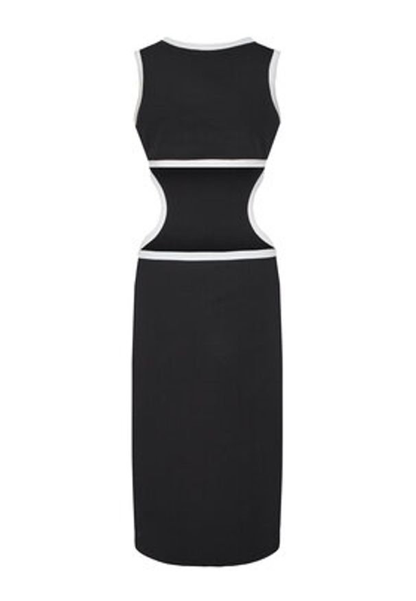 Liu Jo Sukienka letnia VA5043 J4822 Czarny Regular Fit. Kolor: czarny. Materiał: bawełna. Sezon: lato