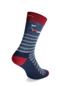 DARN TOUGH - Skarpety merino Darn Tough Wild Life Crew Lightweight with Cushion. Kolor: niebieski. Sport: outdoor