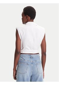 ACCESS FASHION Kamizelka 53-1028-195 Biały Slim Fit. Kolor: biały. Materiał: wiskoza #5
