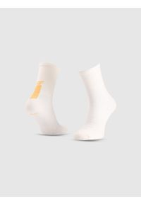 4f - 4F Skarpetki trekkingowe za kostkę męskie - białe 43-46. Kolor: biały. Technologia: Primaloft. Sport: turystyka piesza, wspinaczka #1