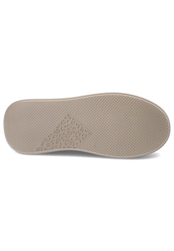 Beżowe Sneakersy Libero Półbuty Damskie Premium. Okazja: na co dzień. Kolor: beżowy. Materiał: skóra. Wzór: kwiaty. Styl: elegancki, casual