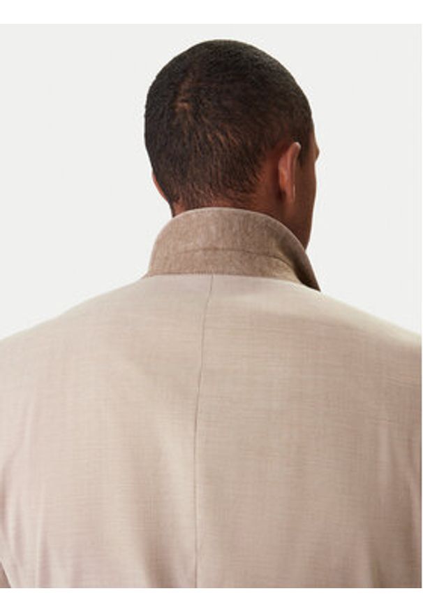 BOSS Garnitur Huge 50557273 Beżowy Regular Fit. Kolor: beżowy. Materiał: wiskoza