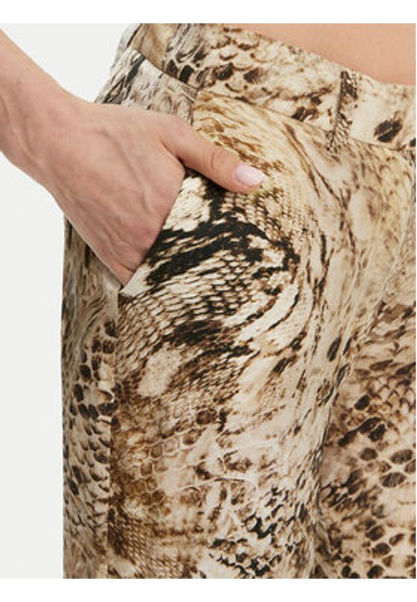 Marciano Guess Spodnie materiałowe 5GGB01 7298A Brązowy Straight Fit. Kolor: brązowy. Materiał: wiskoza