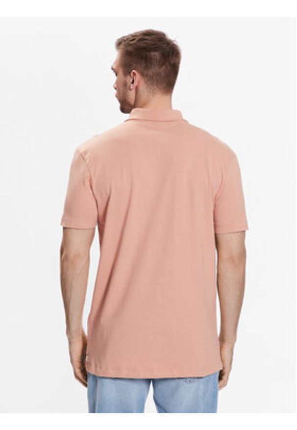 Quiksilver Polo Essentials EQYKT04094 Różowy Regular Fit. Typ kołnierza: polo. Kolor: różowy. Materiał: bawełna