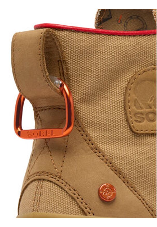 sorel - Sorel Sneakersy SCOUT N ABOUT™ Men's Mid Sneaker 2125971 Brązowy. Kolor: brązowy. Materiał: materiał