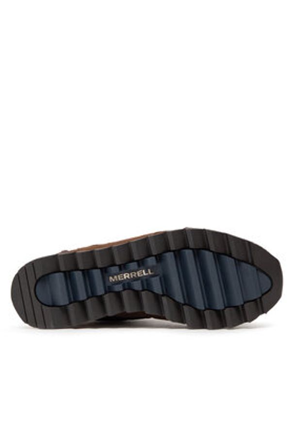 Merrell Sneakersy Alpine Sneaker Mid Plr Wp 2 J004295 Brązowy. Kolor: brązowy. Materiał: zamsz, skóra